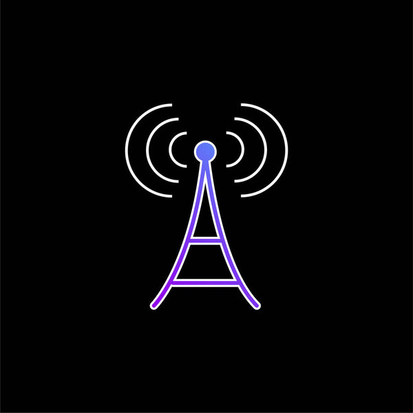 Значок синего градиента антенны