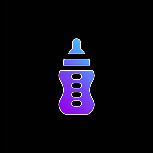 Baby Bottle blue gradient vector icon