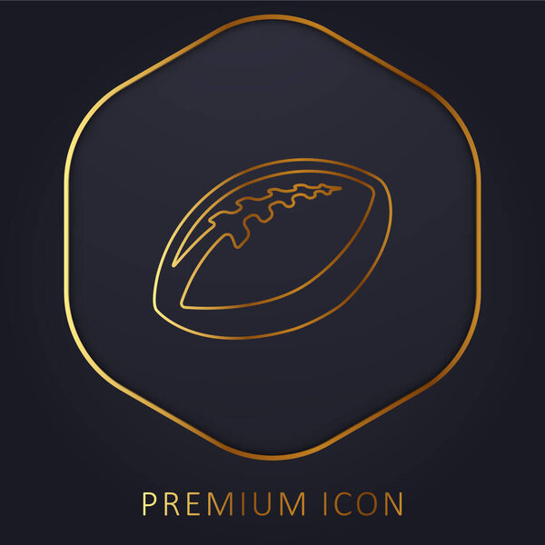 Логотип или значок премии "Золотой мяч регби"