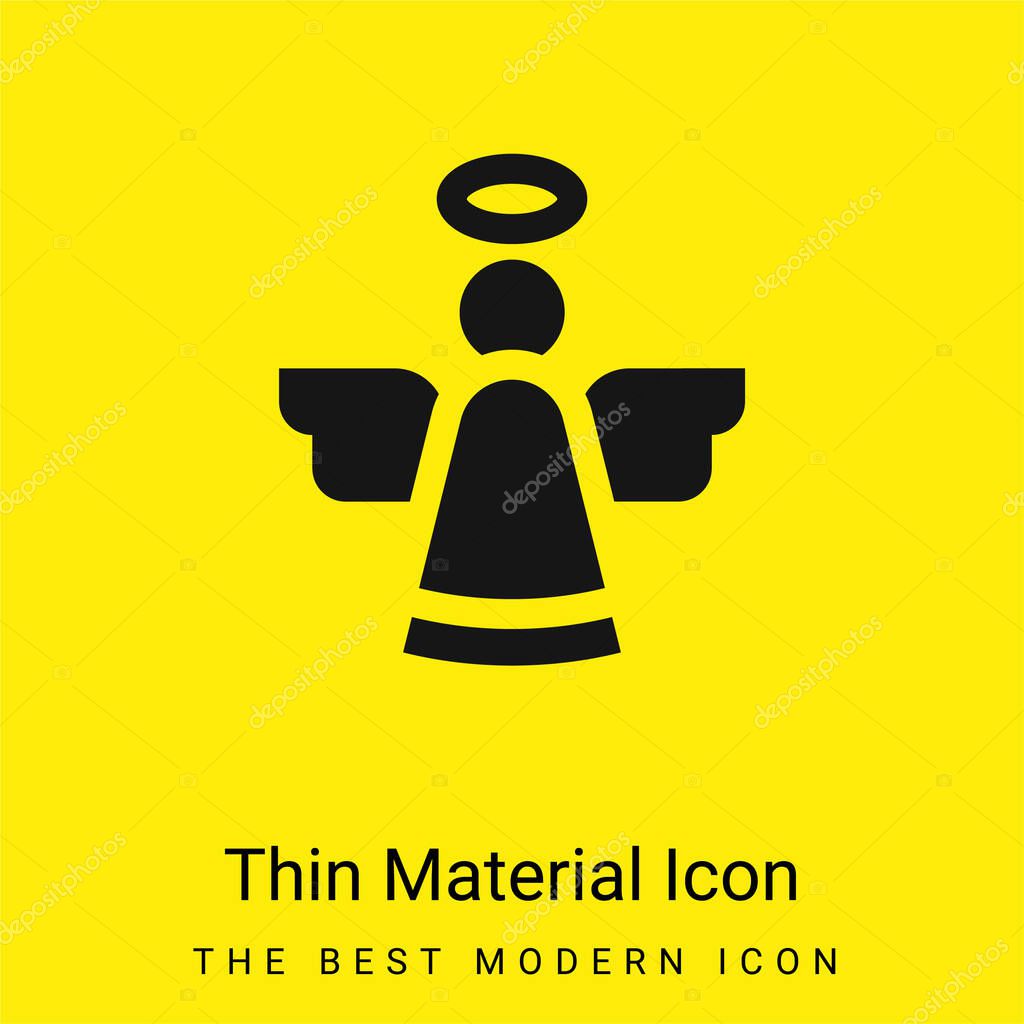 Angel minimal bright yellow material icon