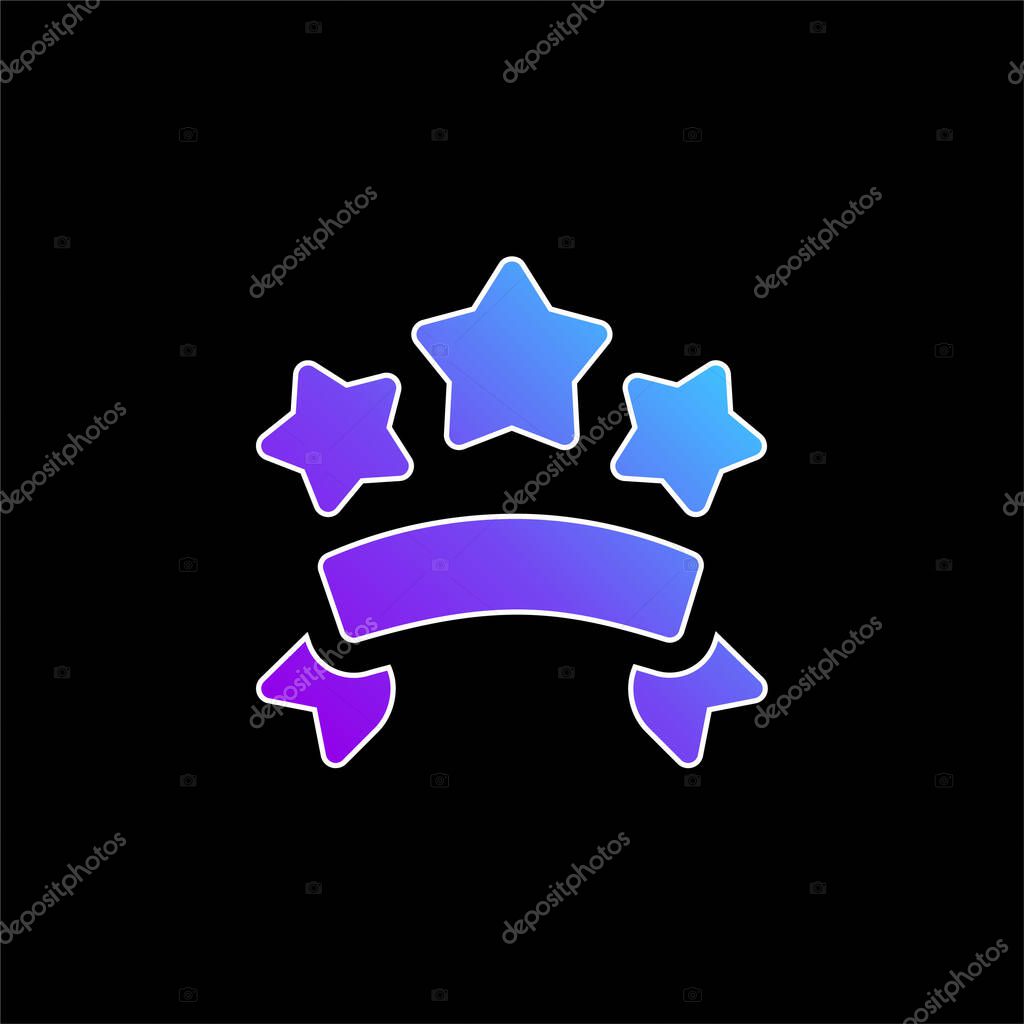 Banners blue gradient vector icon
