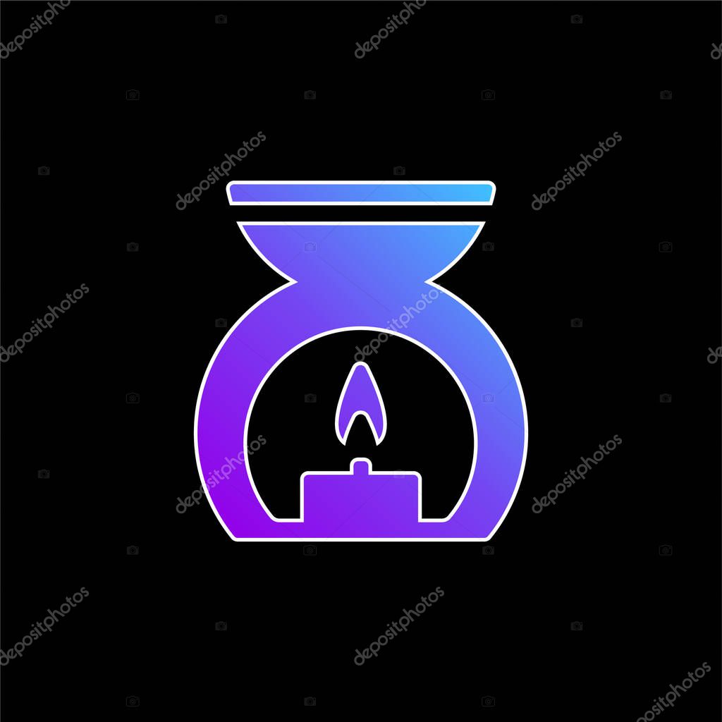 Aromatherapy Spa Treatment blue gradient vector icon