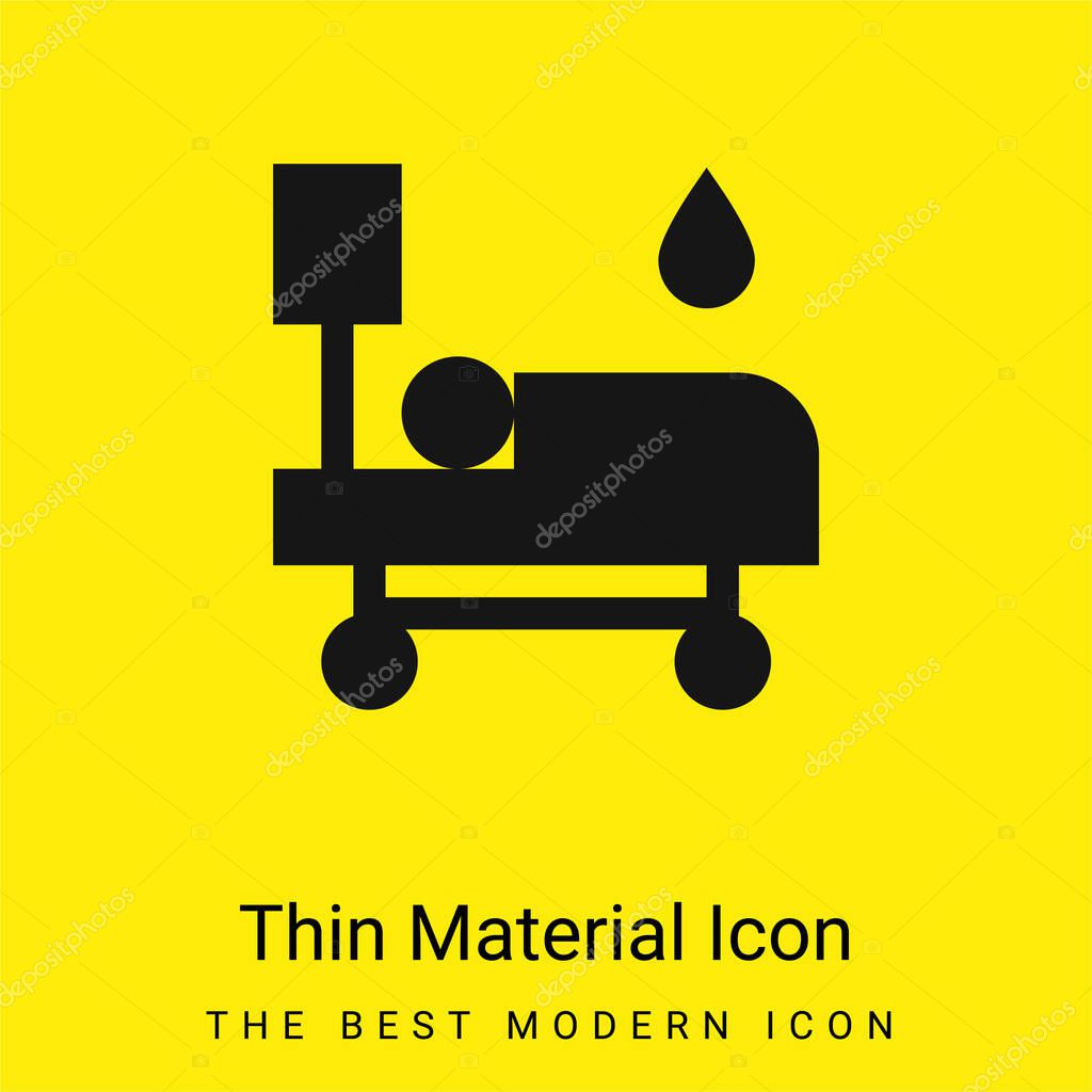 Blood Transfusion minimal bright yellow material icon
