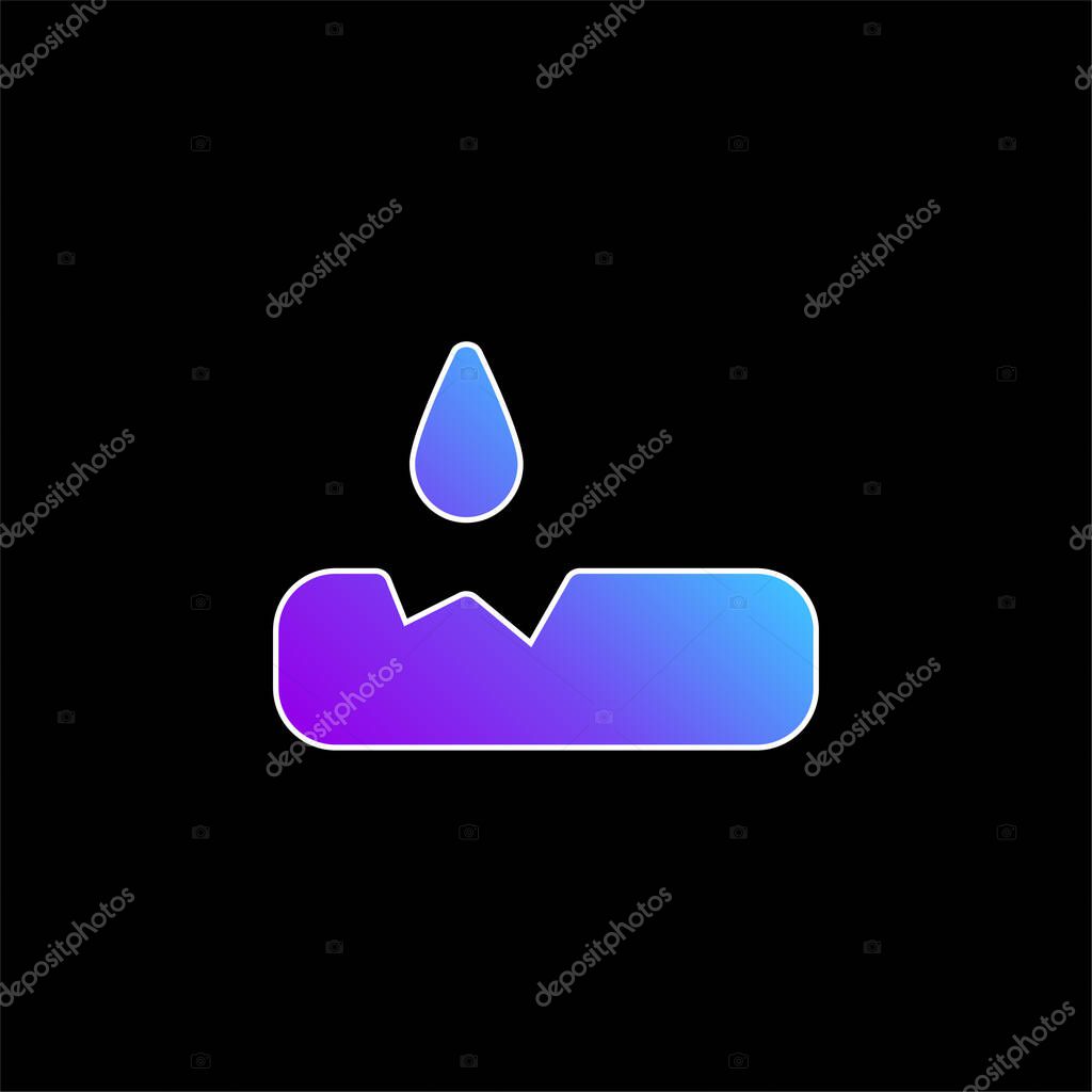 Acid Test blue gradient vector icon