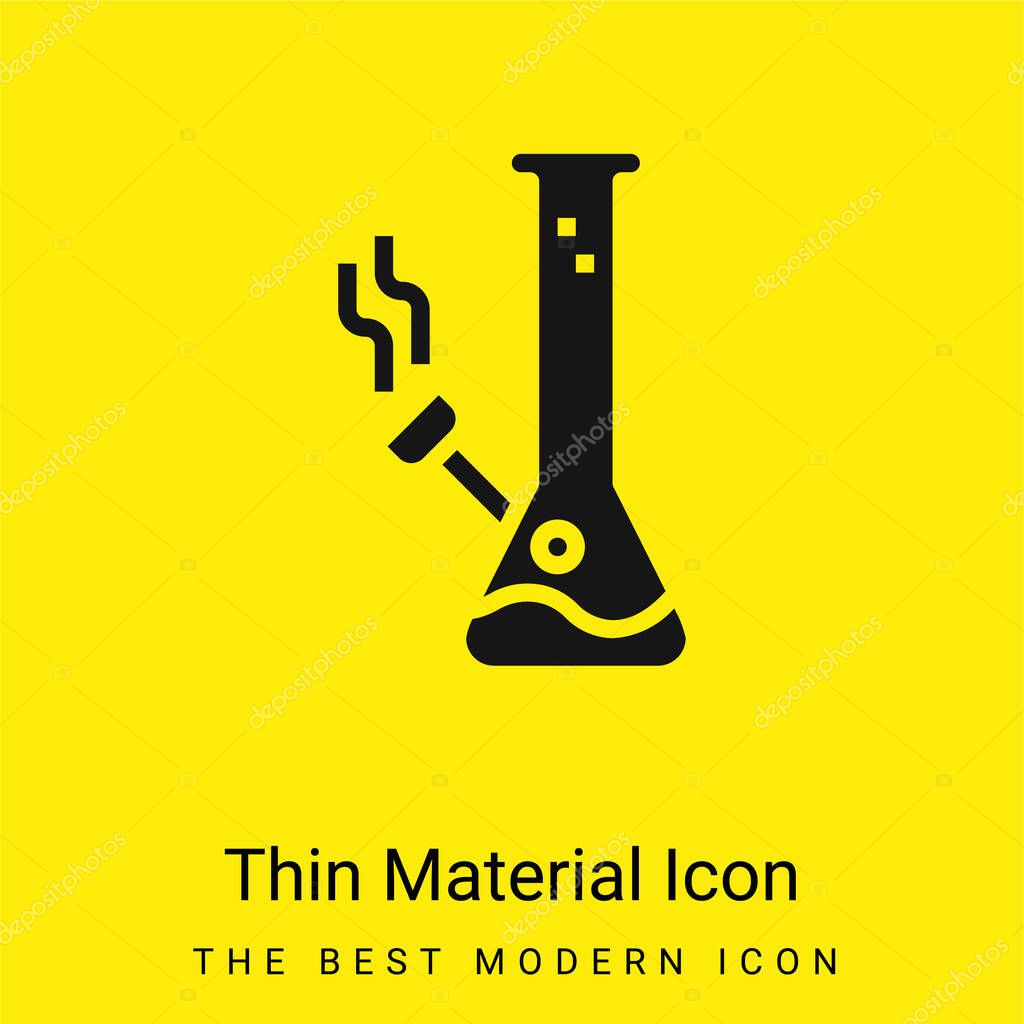 Bong minimal bright yellow material icon