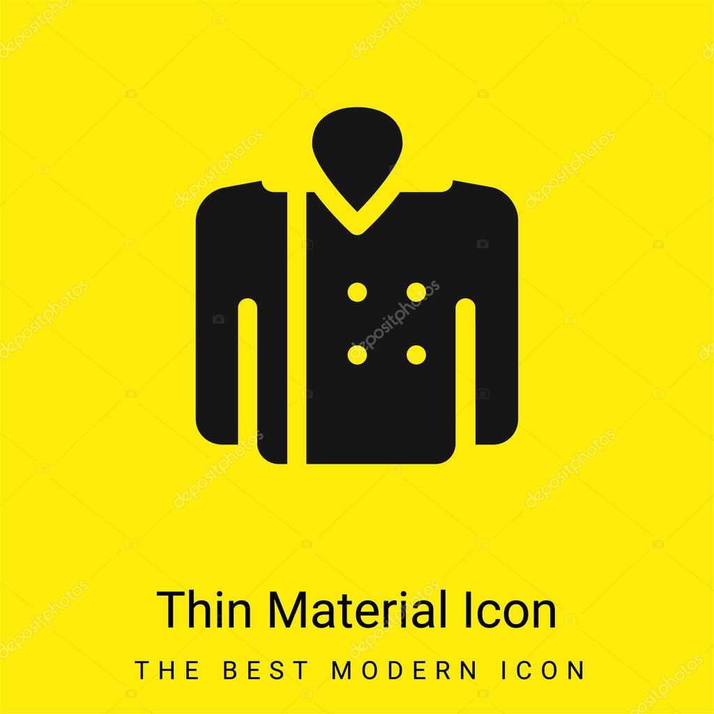 Blazer minimal bright yellow material icon