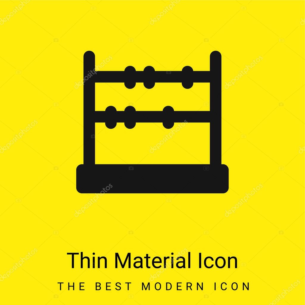 Abacus minimal bright yellow material icon