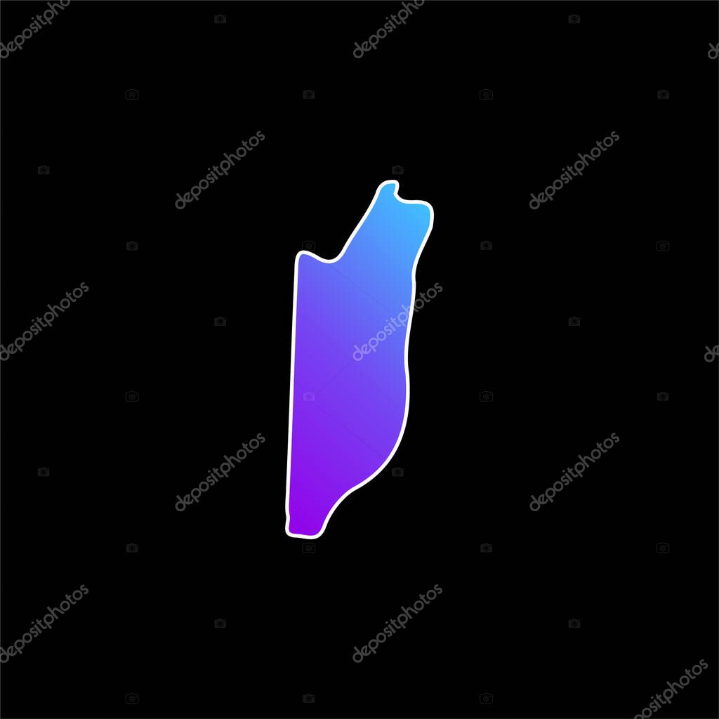 Belize blue gradient vector icon