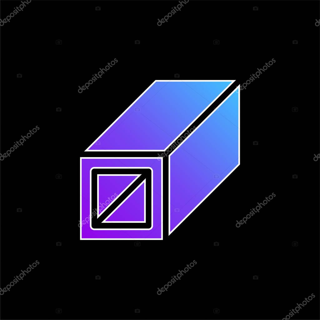 Beam blue gradient vector icon