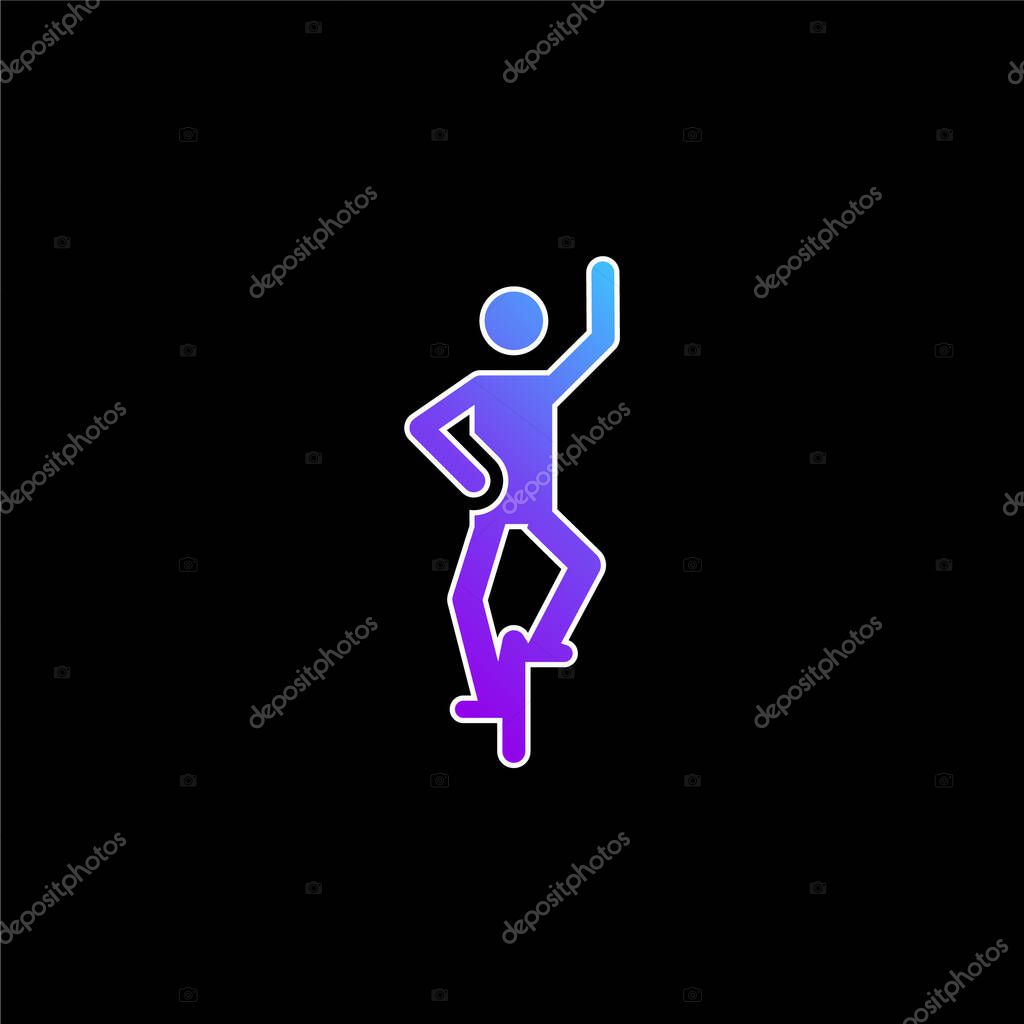 Acrobat blue gradient vector icon