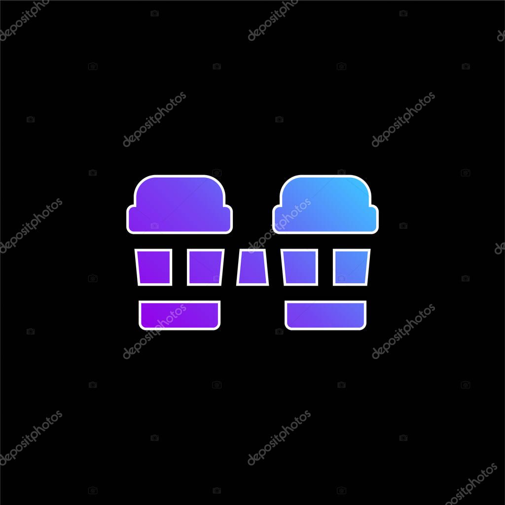 Bongos blue gradient vector icon