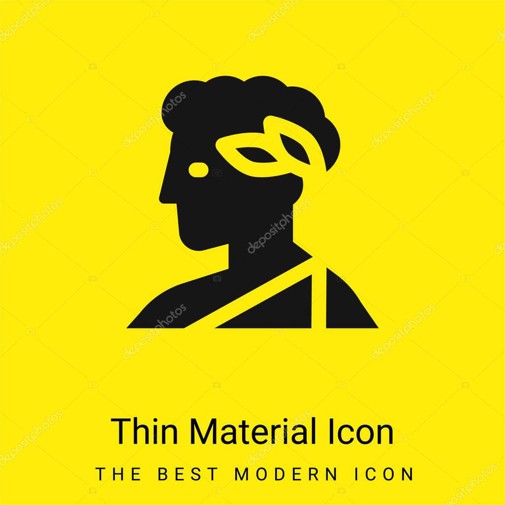 Apollo minimal bright yellow material icon