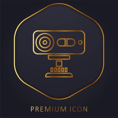 3d Algılayıcı Altın Hat prim logosu veya simgesi