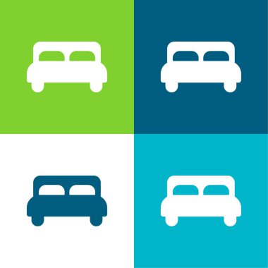 Yatak Düz 4 renk en küçük simge kümesi