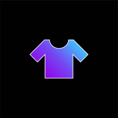 Temel T-Shirt mavi eğimli vektör simgesi