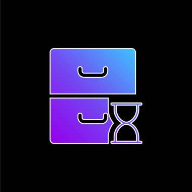 Mavi gradyan vektör simgesini arşivle