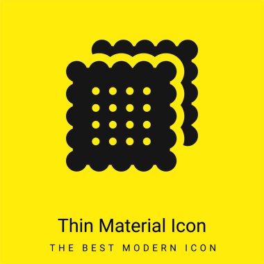 Bisküviler çok az parlak sarı madde simgesi