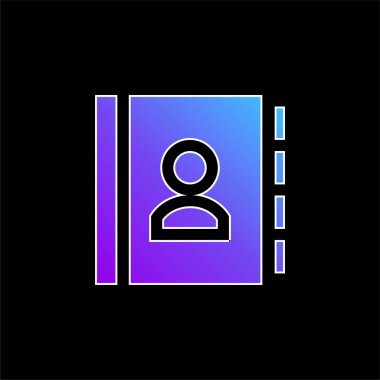 Gündem mavi gradyan vektör simgesi