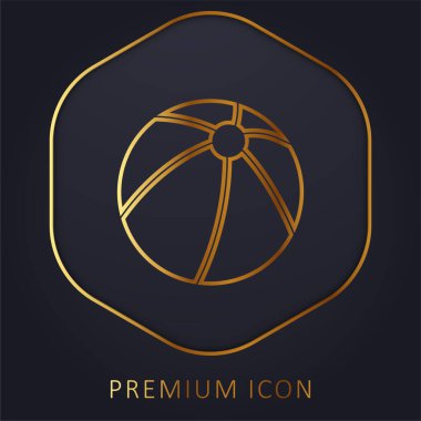 Top altın çizgi premium logo veya simge