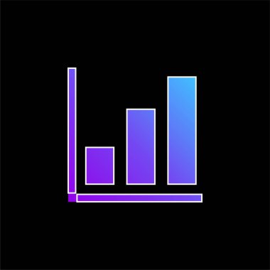 Çubuk Mavi Gradyan vektör simgesi