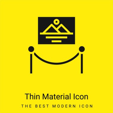 Artwork minimal bright yellow material icon clipart