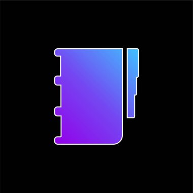 Yer İmleri Mavi Gradyan vektör simgesiyle Gündem