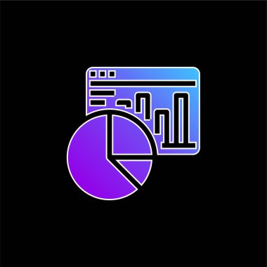 Yönetici mavi gradyan vektör simgesi