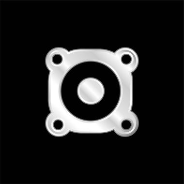 Yükseltici gümüş kaplama metalik simge