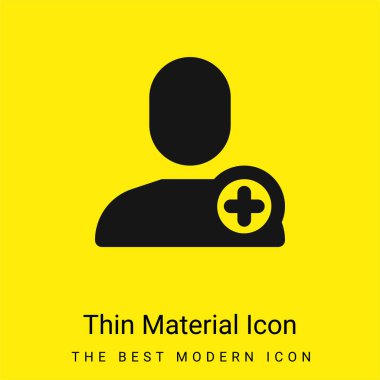 Kullanıcı minimal parlak madde simgesi ekle