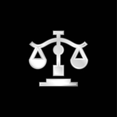 Gümüş kaplama metalik simge