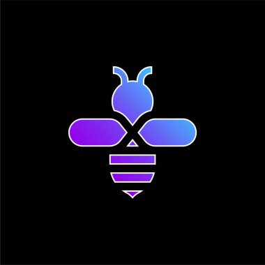 Arı mavi gradyan vektör simgesi