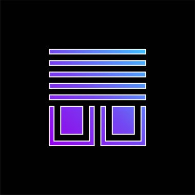 Mavi eğimli vektör simgesini kör eder