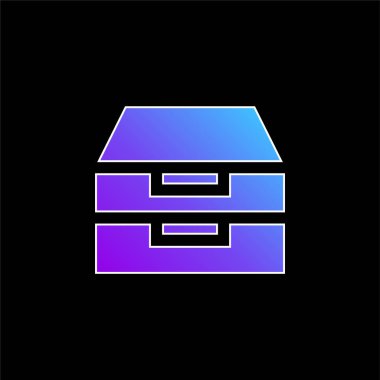 Mavi gradyan vektör simgesini arşivle