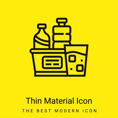 Beverages minimal bright yellow material icon clipart