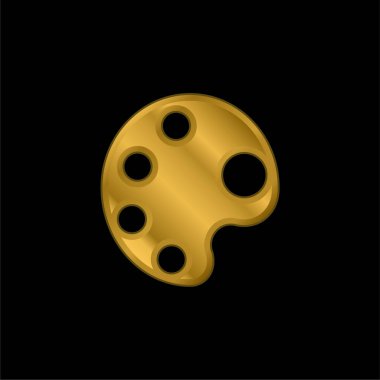 Büyük Palet altın kaplama metalik simge veya logo vektörü