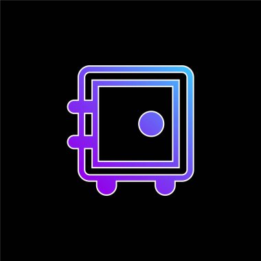 Büyük Güvenli Kutu mavi gradyan vektör simgesi