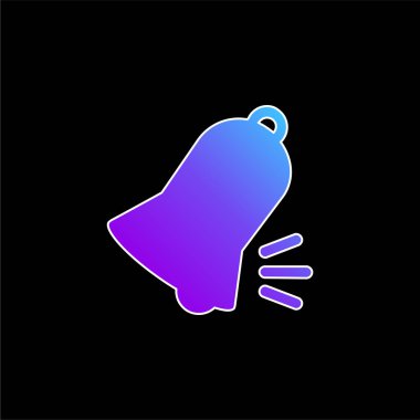 Çan Sesi Mavi Gradyan vektör simgesi