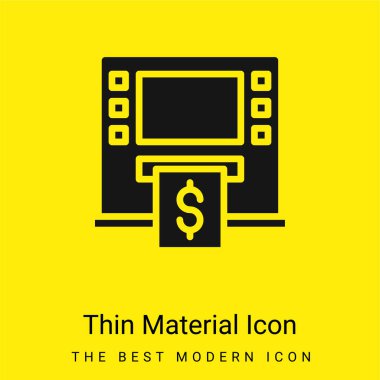 ATM minimal açık sarı malzeme simgesi