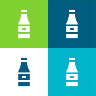 Bira Düz 4 renk en küçük simge kümesi