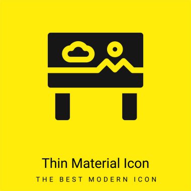 Reklam panosu en az sarı malzeme simgesi