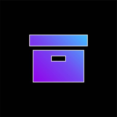 Kutu mavisi gradyan vektör simgesi