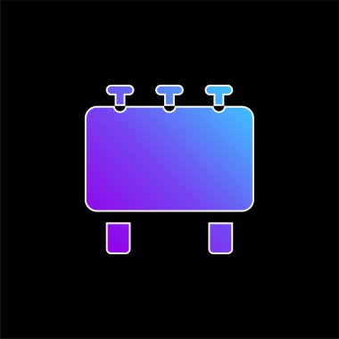 Billboard mavi gradyan vektör simgesi