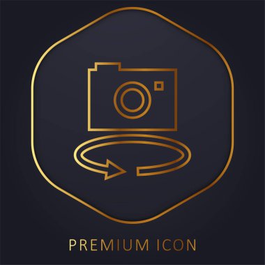 360 Kamera Altın Hat prim logosu veya simgesi