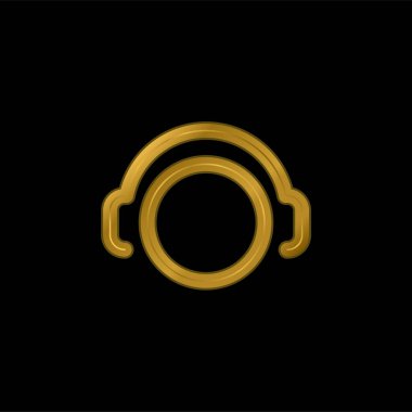 Marshall uçakları altın kaplama metalik simge veya logo vektörü