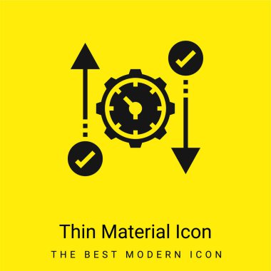 Çevik, en küçük, parlak sarı madde simgesi