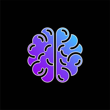 Beyin mavisi gradyan vektör simgesi