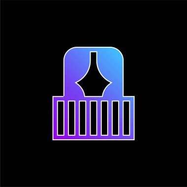 Balkon mavi gradyan vektör simgesi