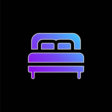 Yatak mavisi gradyan vektör simgesi