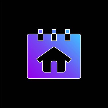 Mavi gradyan vektör simgesi rezervasyon ediliyor