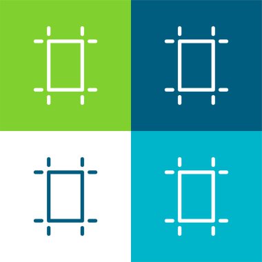 Sanatsal Düz Düz Renk en az simge kümesi